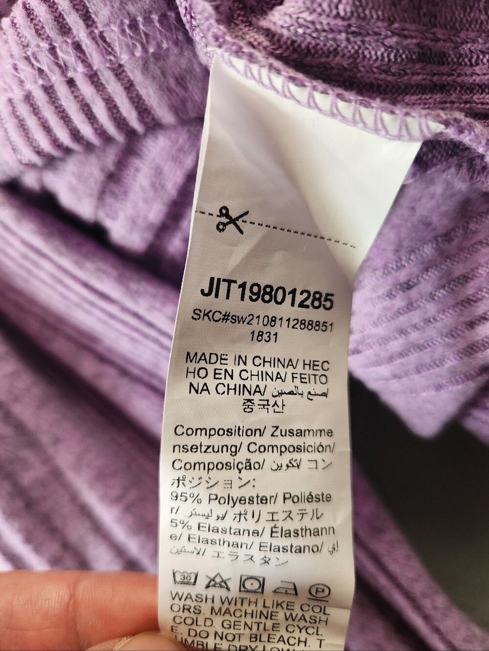 SHEIN Lilac Ribbed Turtleneck Sweater XL - Picture 5 of 5